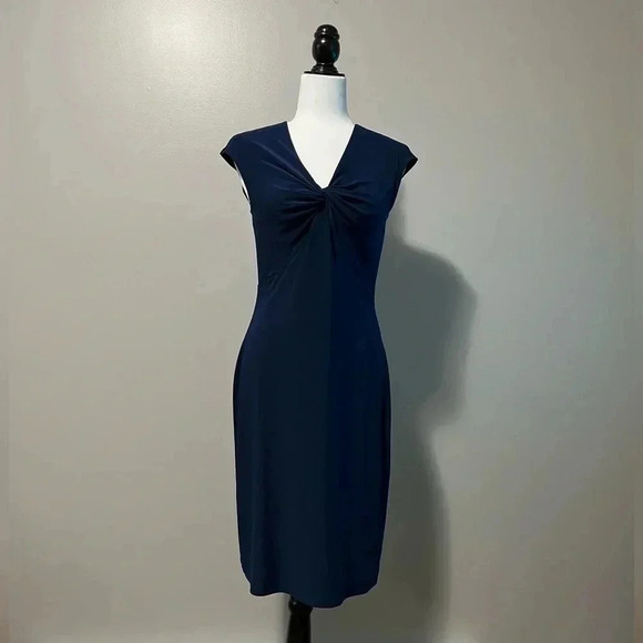 LAUREN Ralph Lauren Sleeveless Twist Front Dress - Picture 3 of 10